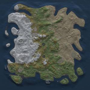 Thumbnail Rust Map: Procedural Map, Size: 4500, Seed: 547926894, 19 Monuments