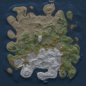 Thumbnail Rust Map: Procedural Map, Size: 3750, Seed: 40198424, 19 Monuments