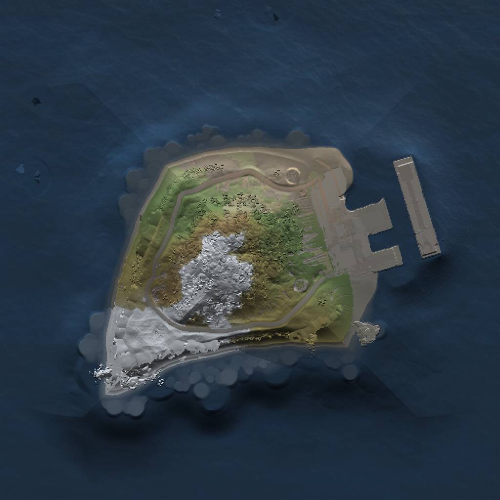 Rust Map: Procedural Map, Size: 1000, Seed: 2111896816, 2 Monuments