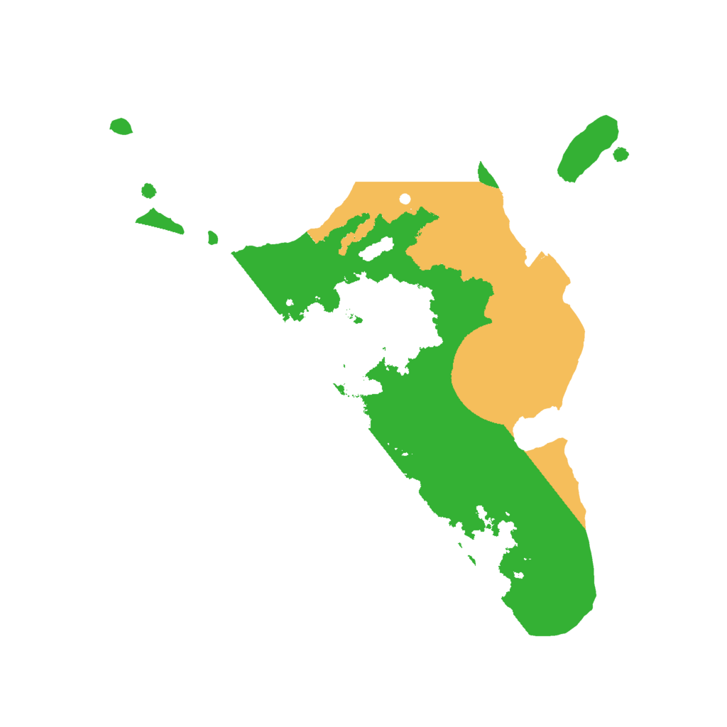 Biome Rust Map: Procedural Map, Size: 2000, Seed: 1817029388