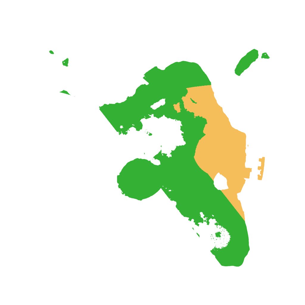 Biome Rust Map: Procedural Map, Size: 2000, Seed: 1817029388