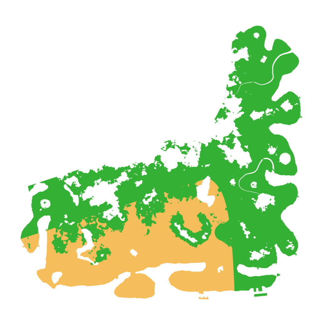 Biome Rust Map: Procedural Map, Size: 5000, Seed: 690776193