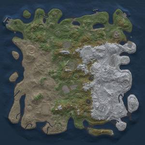 Thumbnail Rust Map: Procedural Map, Size: 4500, Seed: 1382129230, 19 Monuments