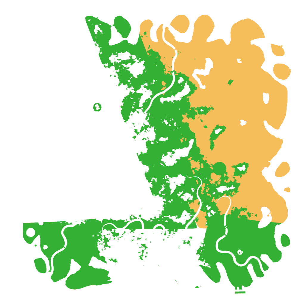 Biome Rust Map: Procedural Map, Size: 6000, Seed: 1981366438