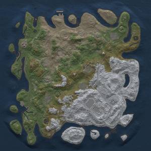 Thumbnail Rust Map: Procedural Map, Size: 4500, Seed: 1472585298, 18 Monuments