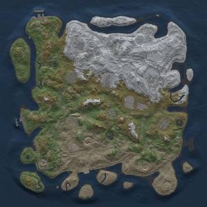 Thumbnail Rust Map: Procedural Map, Size: 4250, Seed: 2456357, 19 Monuments