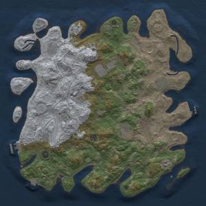 Thumbnail Rust Map: Procedural Map, Size: 4250, Seed: 46950137, 18 Monuments