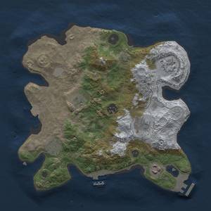 Thumbnail Rust Map: Procedural Map, Size: 3000, Seed: 1768405703, 15 Monuments