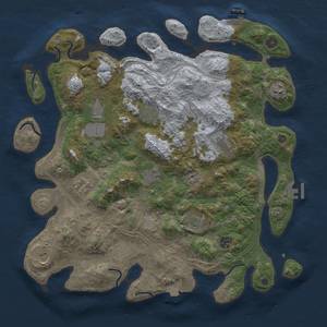 Thumbnail Rust Map: Procedural Map, Size: 4250, Seed: 404902679, 19 Monuments