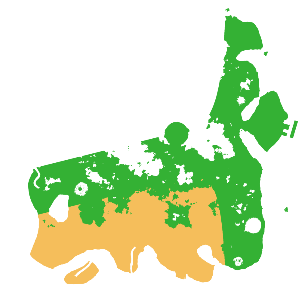 Biome Rust Map: Procedural Map, Size: 3500, Seed: 2026403384