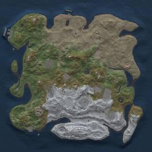 Thumbnail Rust Map: Procedural Map, Size: 3800, Seed: 1556, 19 Monuments