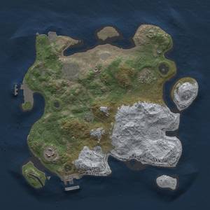 Thumbnail Rust Map: Procedural Map, Size: 3000, Seed: 405831945, 11 Monuments