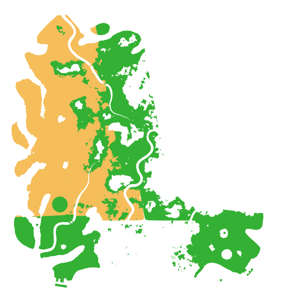 Biome Rust Map: Procedural Map, Size: 5000, Seed: 1250