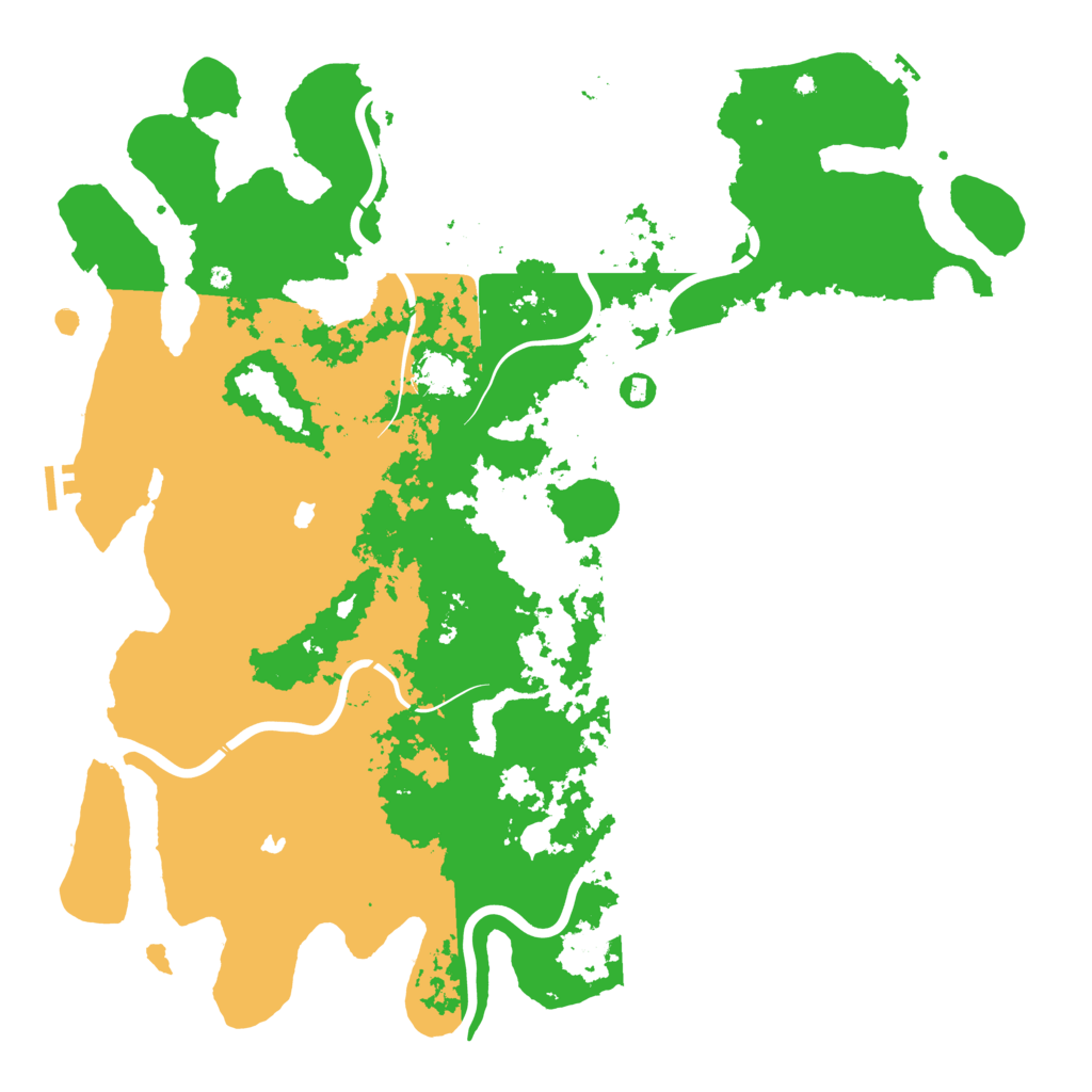 Biome Rust Map: Procedural Map, Size: 5000, Seed: 71070707