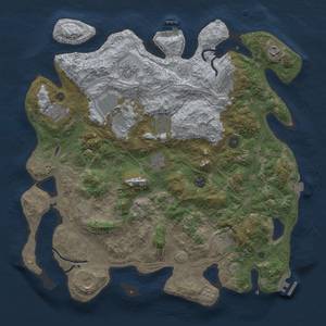 Thumbnail Rust Map: Procedural Map, Size: 4250, Seed: 7294412, 19 Monuments