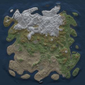 Thumbnail Rust Map: Procedural Map, Size: 4500, Seed: 1937152307, 19 Monuments