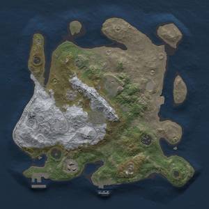 Thumbnail Rust Map: Procedural Map, Size: 3000, Seed: 1396682029, 13 Monuments