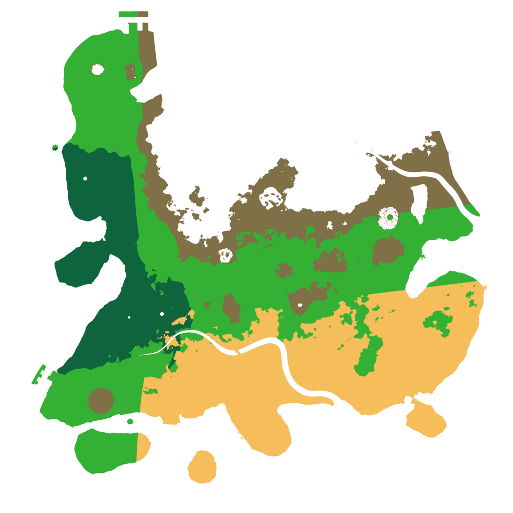 Biome Rust Map: Procedural Map, Size: 3500, Seed: 92787458
