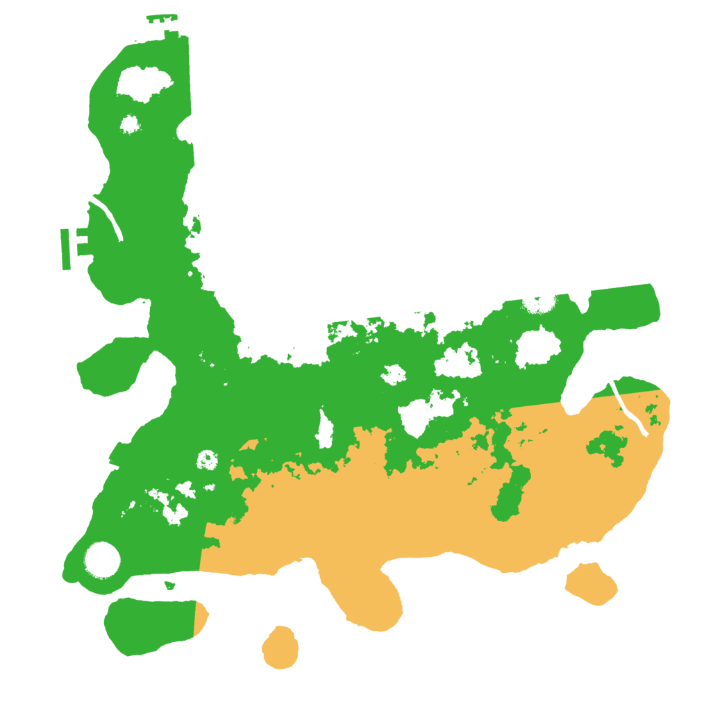 Biome Rust Map: Procedural Map, Size: 3500, Seed: 92787458