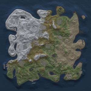 Thumbnail Rust Map: Procedural Map, Size: 3850, Seed: 901967851, 19 Monuments