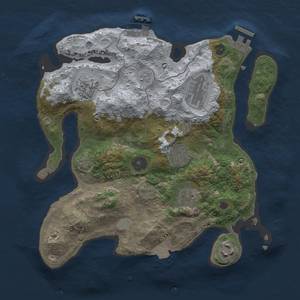 Thumbnail Rust Map: Procedural Map, Size: 3000, Seed: 918643862, 12 Monuments