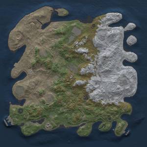 Thumbnail Rust Map: Procedural Map, Size: 4250, Seed: 1394605048, 19 Monuments