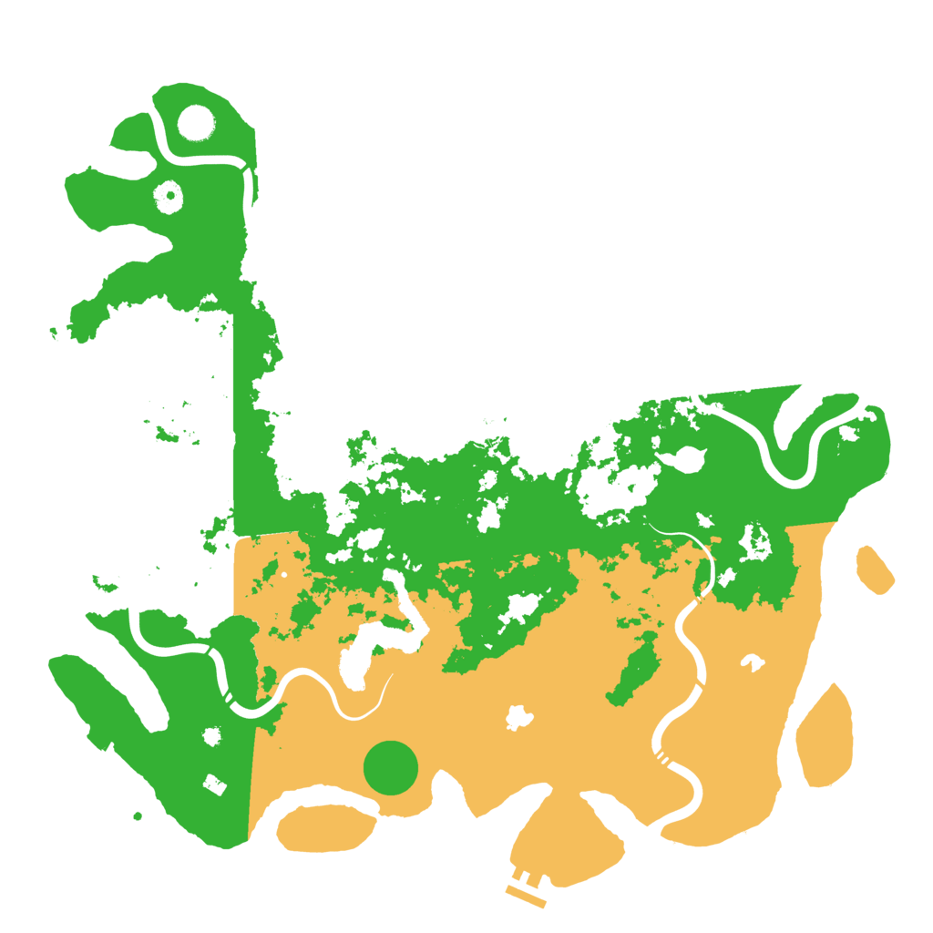 Biome Rust Map: Procedural Map, Size: 4500, Seed: 1129140374