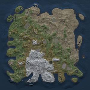 Thumbnail Rust Map: Procedural Map, Size: 4500, Seed: 2032684801, 19 Monuments