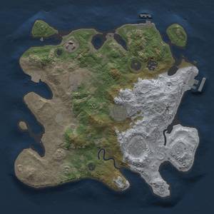 Thumbnail Rust Map: Procedural Map, Size: 3000, Seed: 958429873, 13 Monuments