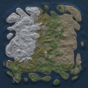 Thumbnail Rust Map: Procedural Map, Size: 4500, Seed: 172590886, 19 Monuments