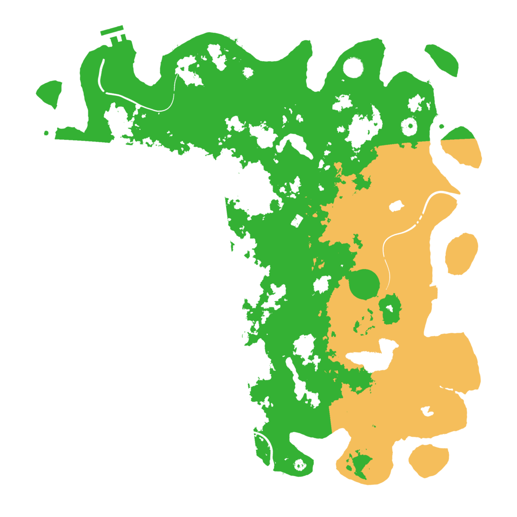 Biome Rust Map: Procedural Map, Size: 4500, Seed: 4307820