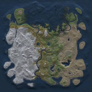 Thumbnail Rust Map: Procedural Map, Size: 4500, Seed: 4307820, 17 Monuments