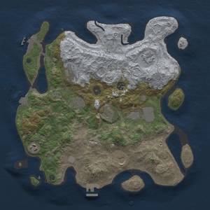 Thumbnail Rust Map: Procedural Map, Size: 3700, Seed: 234324234, 16 Monuments