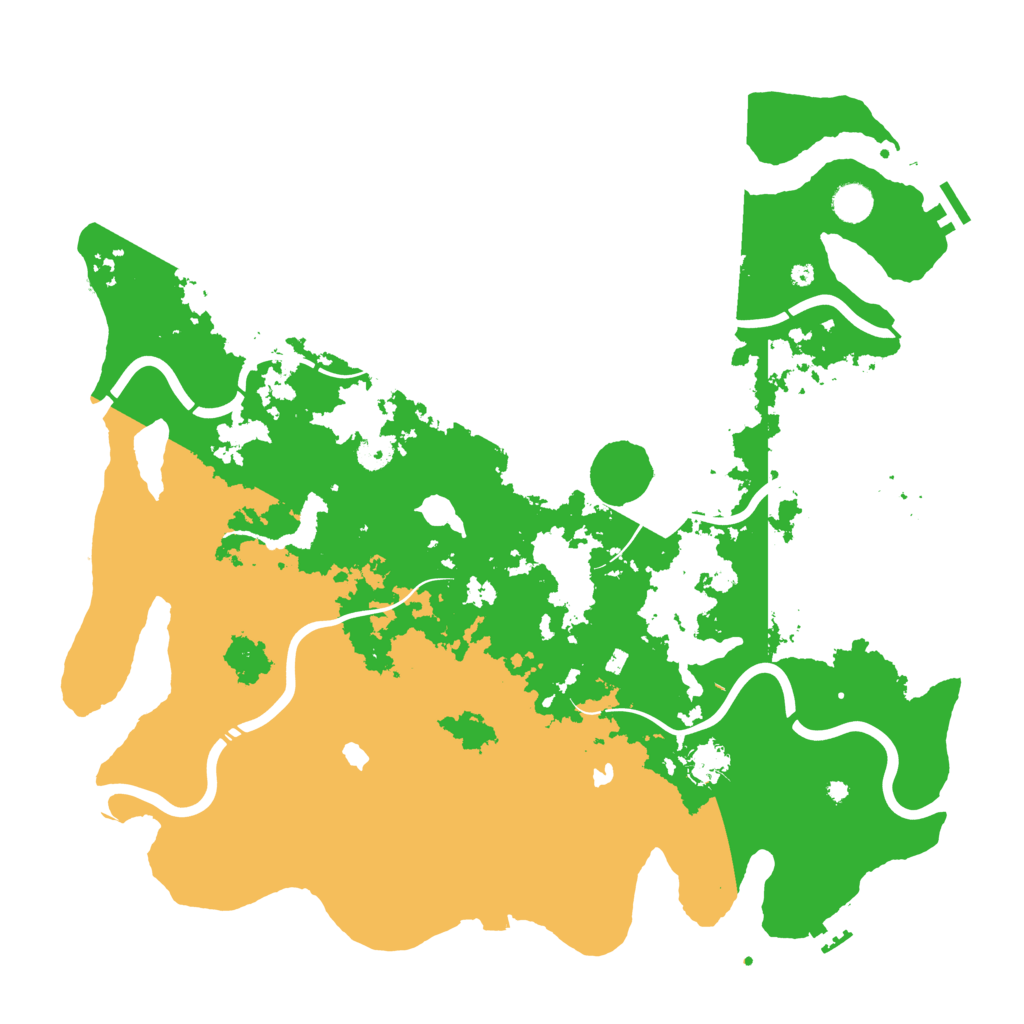 Biome Rust Map: Procedural Map, Size: 4500, Seed: 1071380042