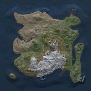 Thumbnail Rust Map: Procedural Map, Size: 3000, Seed: 952451600, 11 Monuments