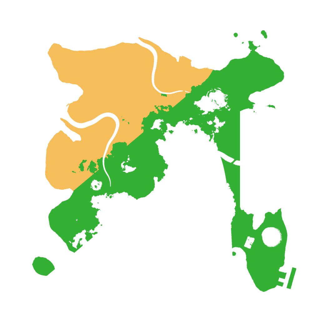 Biome Rust Map: Procedural Map, Size: 3000, Seed: 952451600