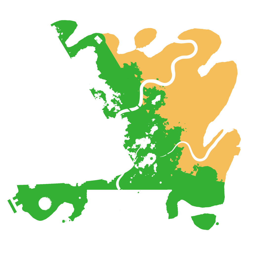 Biome Rust Map: Procedural Map, Size: 3500, Seed: 654597501