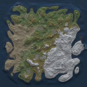 Thumbnail Rust Map: Procedural Map, Size: 4500, Seed: 1922379067, 19 Monuments