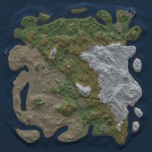 Thumbnail Rust Map: Procedural Map, Size: 4500, Seed: 1064711595, 19 Monuments