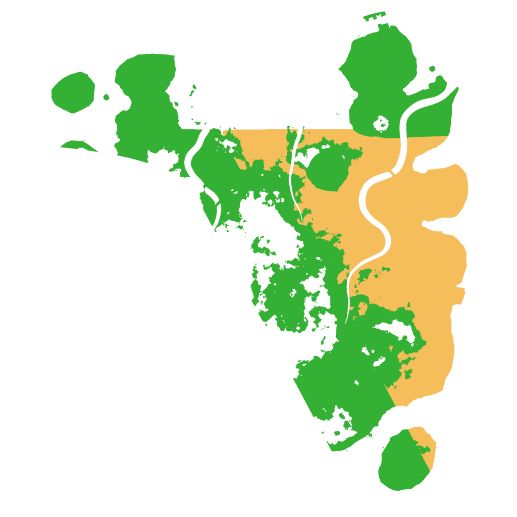 Biome Rust Map: Procedural Map, Size: 3500, Seed: 328079704
