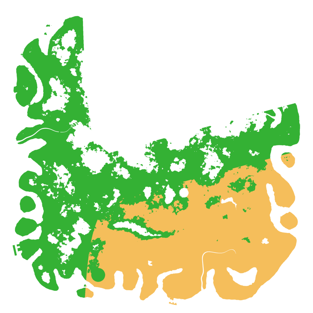 Biome Rust Map: Procedural Map, Size: 6000, Seed: 472549632