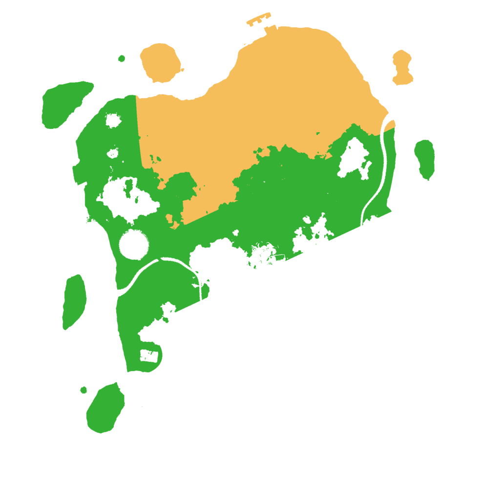 Biome Rust Map: Procedural Map, Size: 3000, Seed: 1006319381