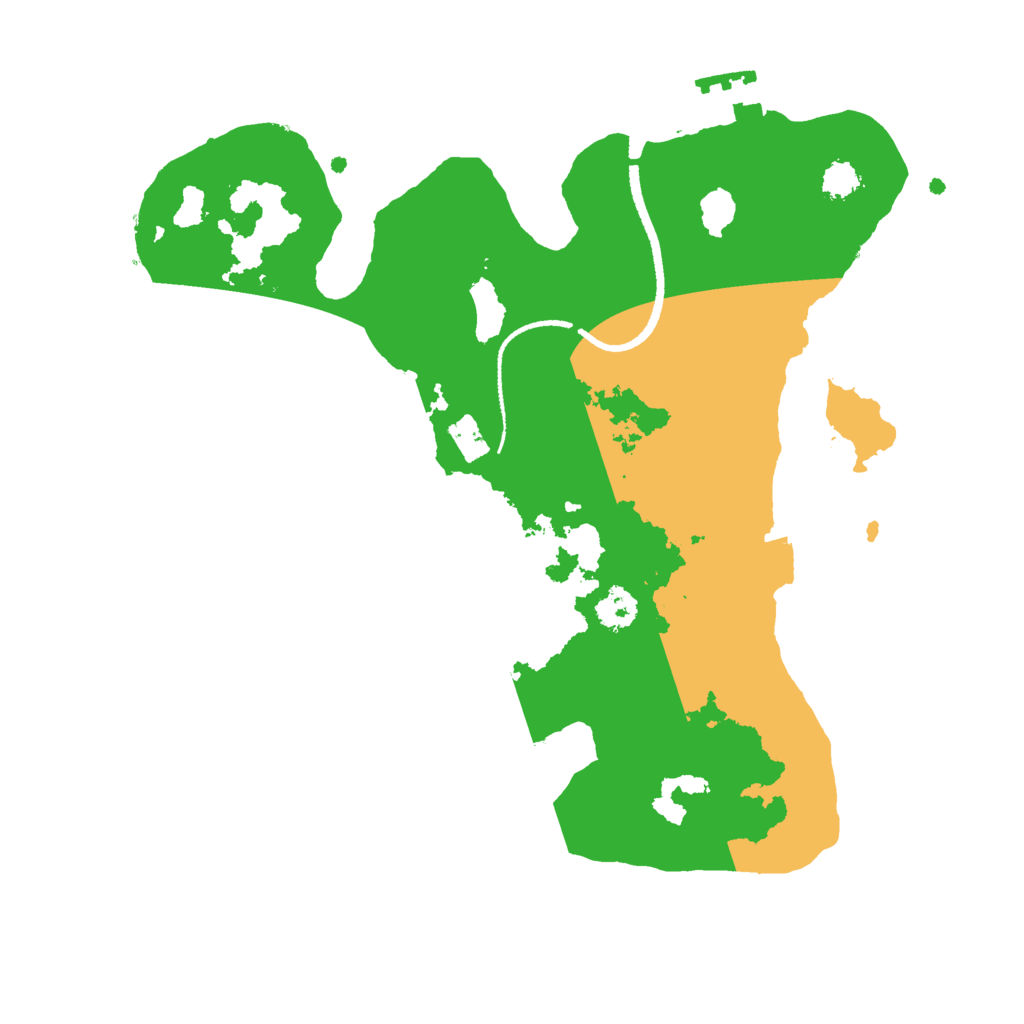 Biome Rust Map: Procedural Map, Size: 2550, Seed: 52634322