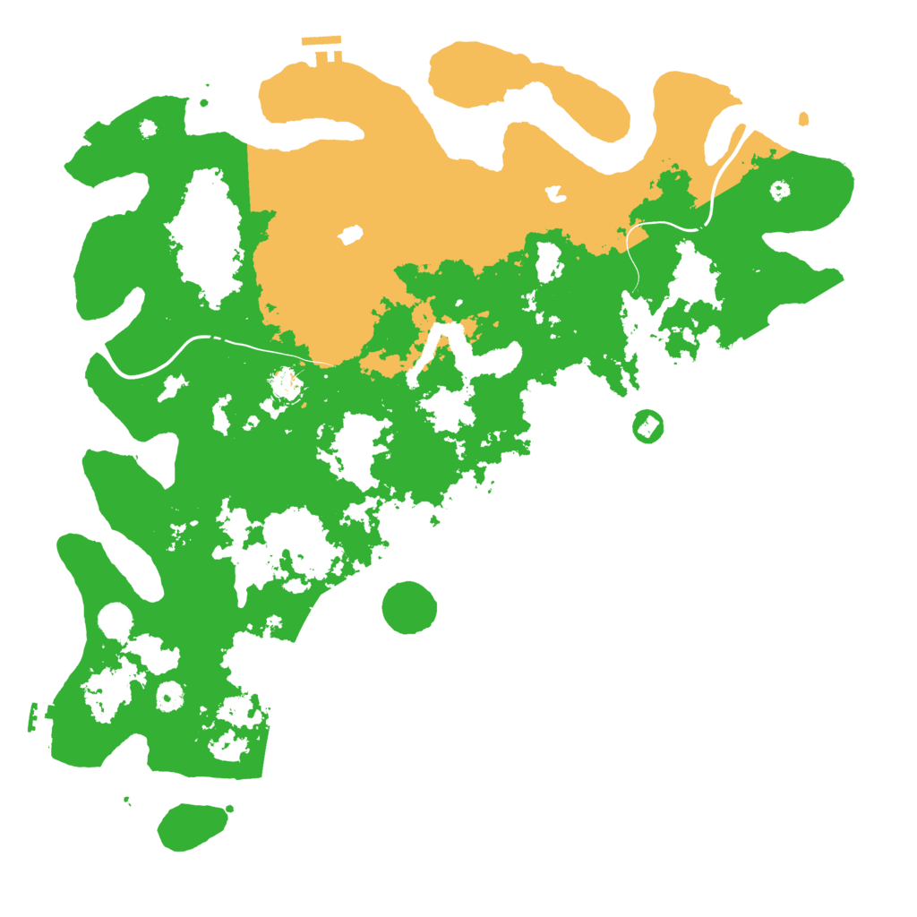 Biome Rust Map: Procedural Map, Size: 4700, Seed: 2054478772