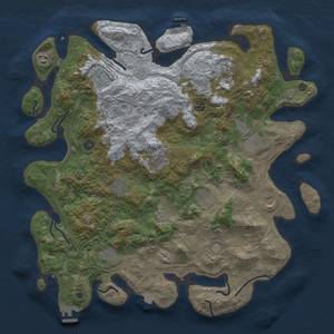 Thumbnail Rust Map: Procedural Map, Size: 4500, Seed: 1200215230, 19 Monuments