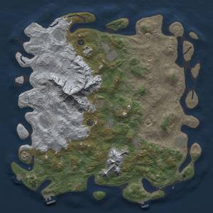 Thumbnail Rust Map: Procedural Map, Size: 5000, Seed: 2137, 18 Monuments