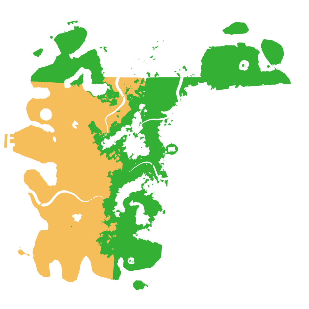 Biome Rust Map: Procedural Map, Size: 4500, Seed: 90090524