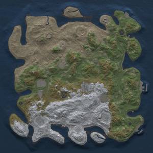 Thumbnail Rust Map: Procedural Map, Size: 4250, Seed: 1842883640, 19 Monuments