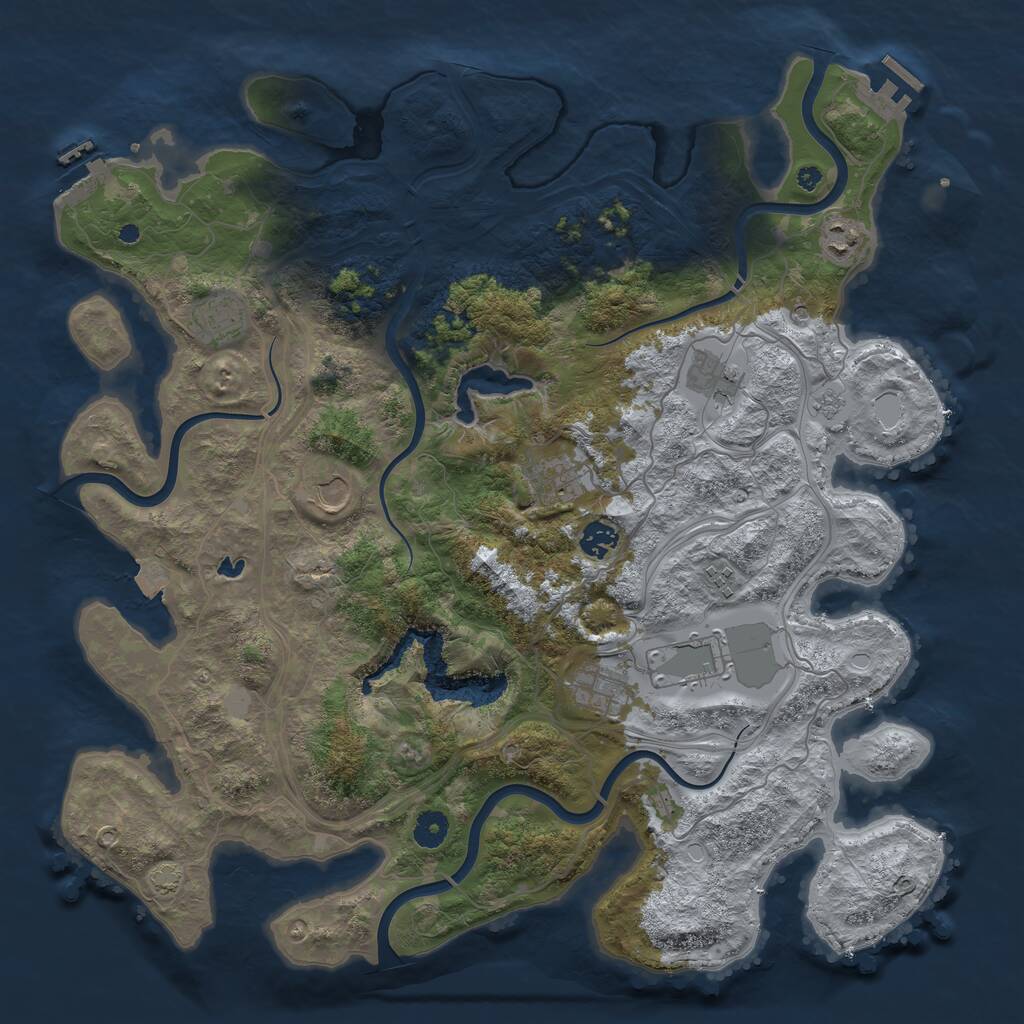 Rust Map: Procedural Map, Size: 4250, Seed: 1479870976, 15 Monuments