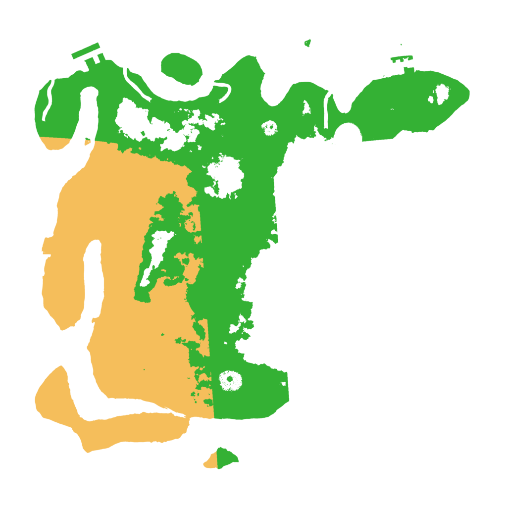 Biome Rust Map: Procedural Map, Size: 3500, Seed: 154579533